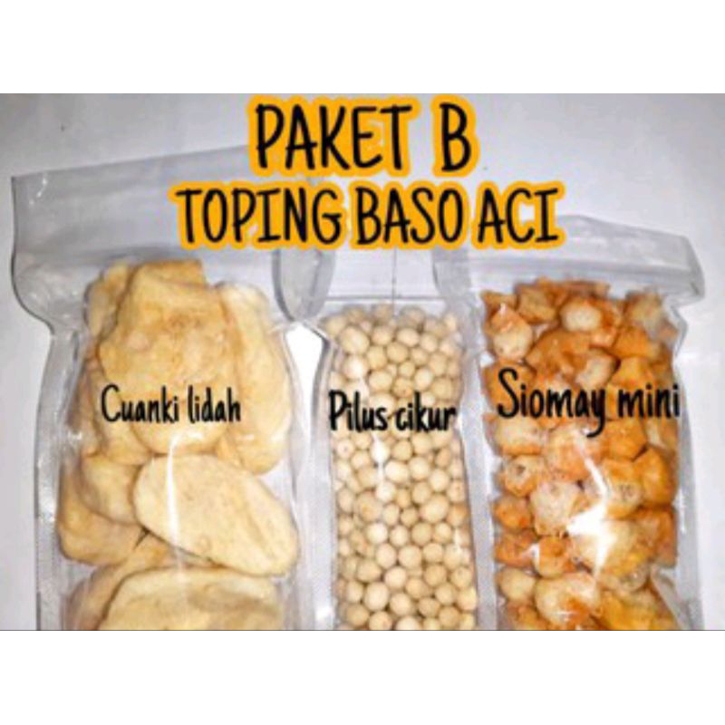 

TOPPING BAKSO ACI LENGKAP DAPAT 3 PCS HARGA TERMURAH