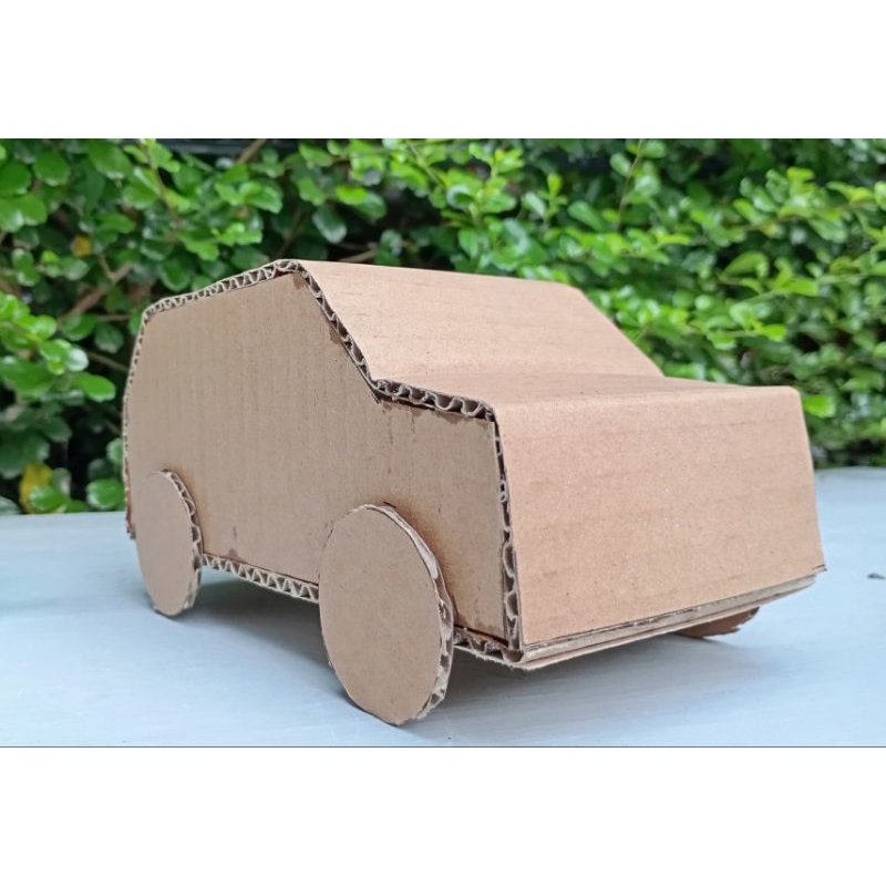PRAKARYA KARDUS, KERAJINAN TANGAN, SAYANG ANAK, PRAKARYA MOBIL DARI KARDUS TINGGAL RANGKAI