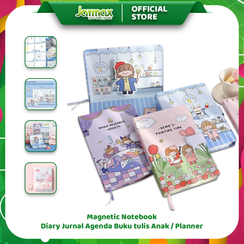 

Magnetic Notebook / Diary Jurnal Agenda Buku tulis Anak / Planner