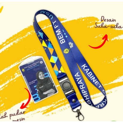

Custom set Lanyard + ID card bahan PVC