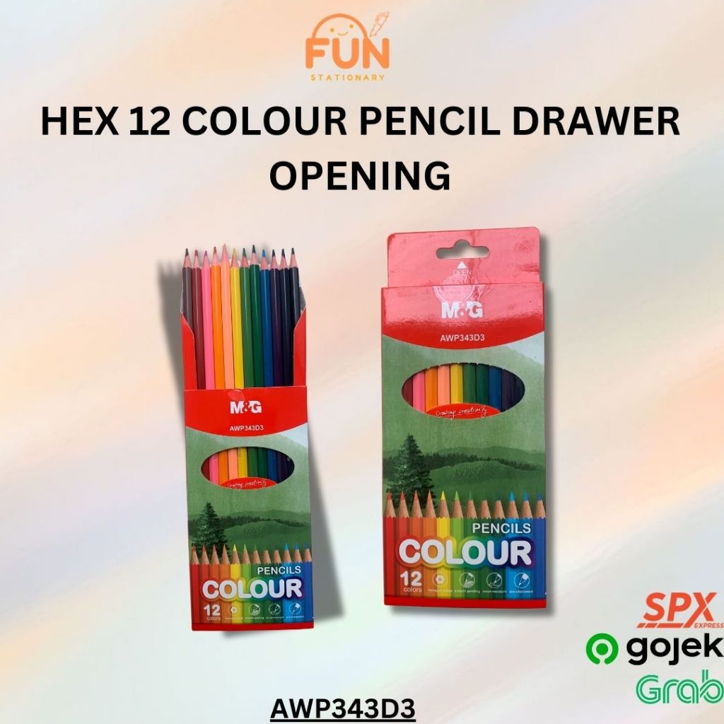 

M&G HEX COLOUR PENCIL DRAWER OPENING