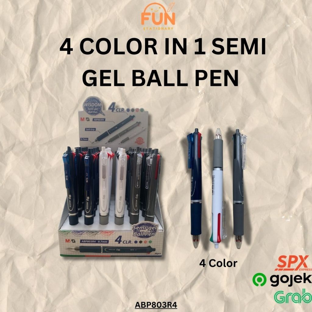 

WISDOM 4 COLOR SEMI GEL PEN