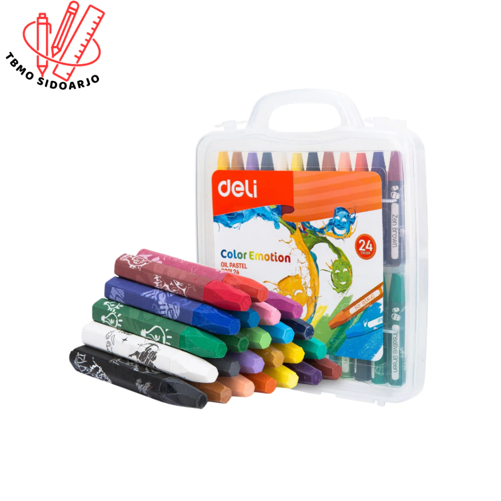 

DELI Oil Pastel Smooth Rich Blending 24C [EC20124] - Crayon warna anak