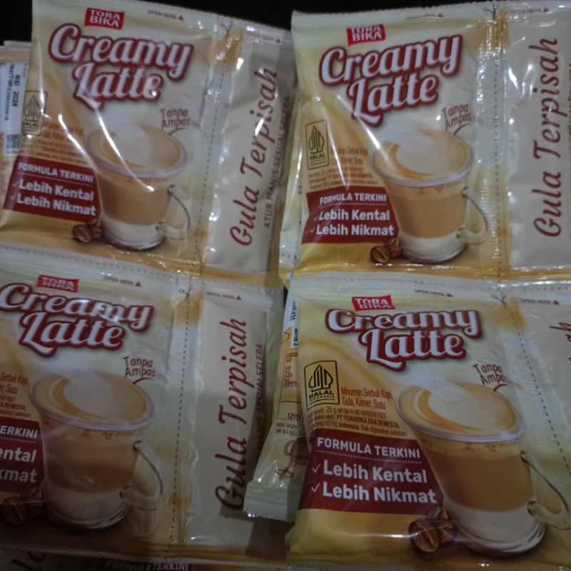 

Torabika Creamy Latte Kemasan Baru 25gr Isi 10 Kopi Creamy Tanpa Ampas Dengan Gula Terpisah