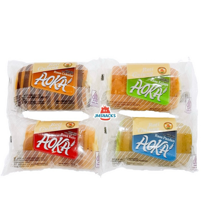 

[PROMO!!] Roti Gulung AOKA 60gr - ropang termurah viral distributor termurah diskon