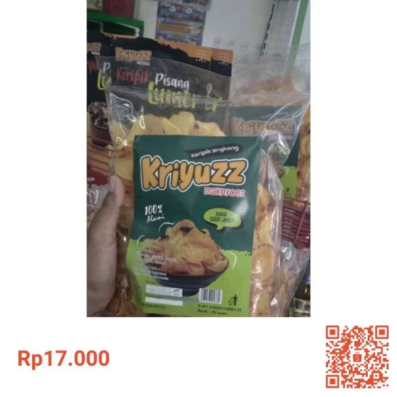 

KERIPIK SINGKONG KRIYUZZ RASA DAUN JERUK