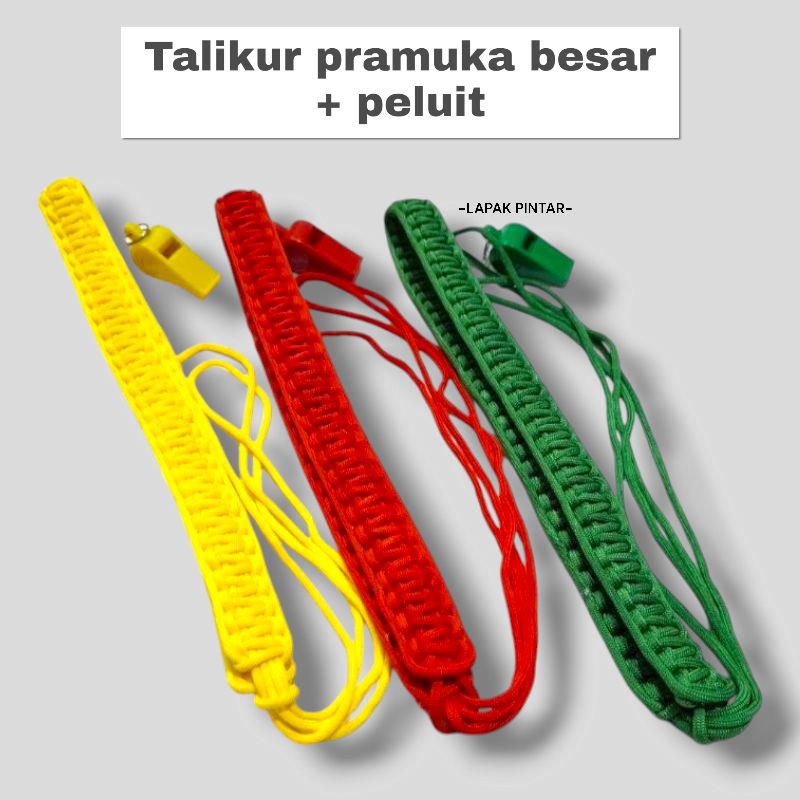 TALIKUR PRAMUKA BESAR + PELUIT | TALI PELUIT PRAMUKA