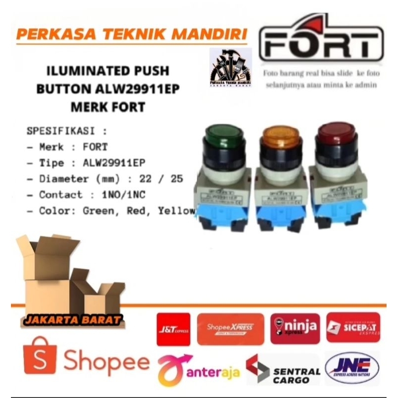 Iluminated Push Button FORT ALW2911EP FORT