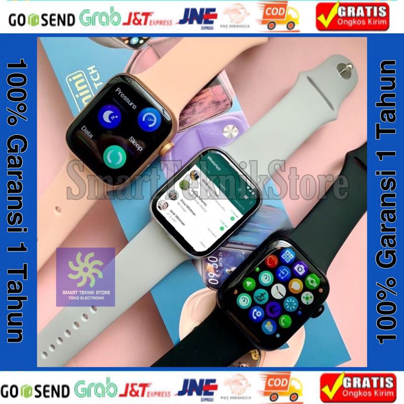 Jam Tangan Android Pintar Bisa WhatsApp Layar Sentuh Anti Air Smartwatch Pria Wanita Elegan Mewah