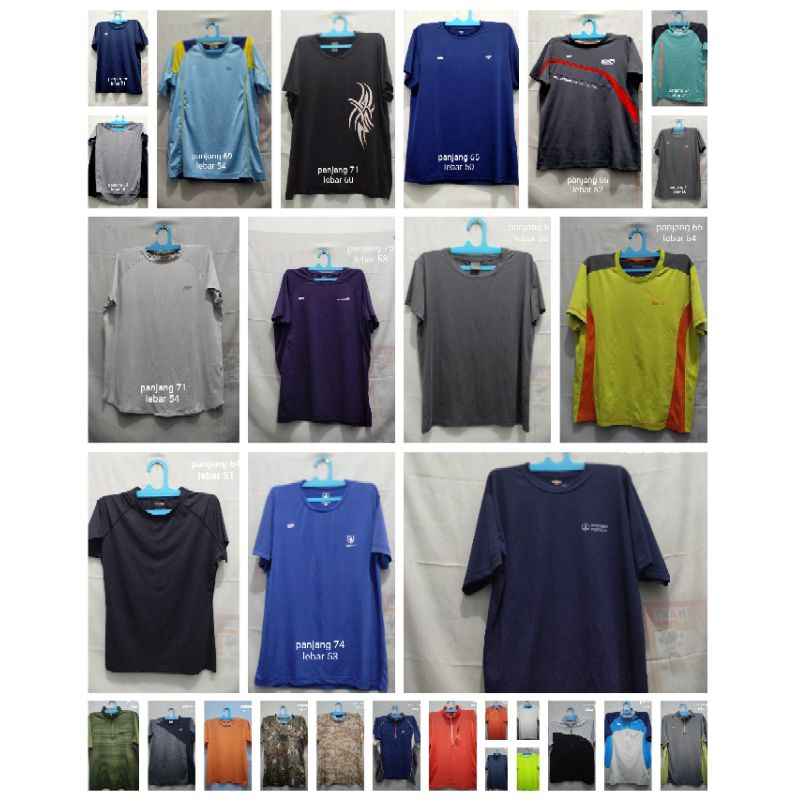 kaos Jersey running olahraga outdoor second murah