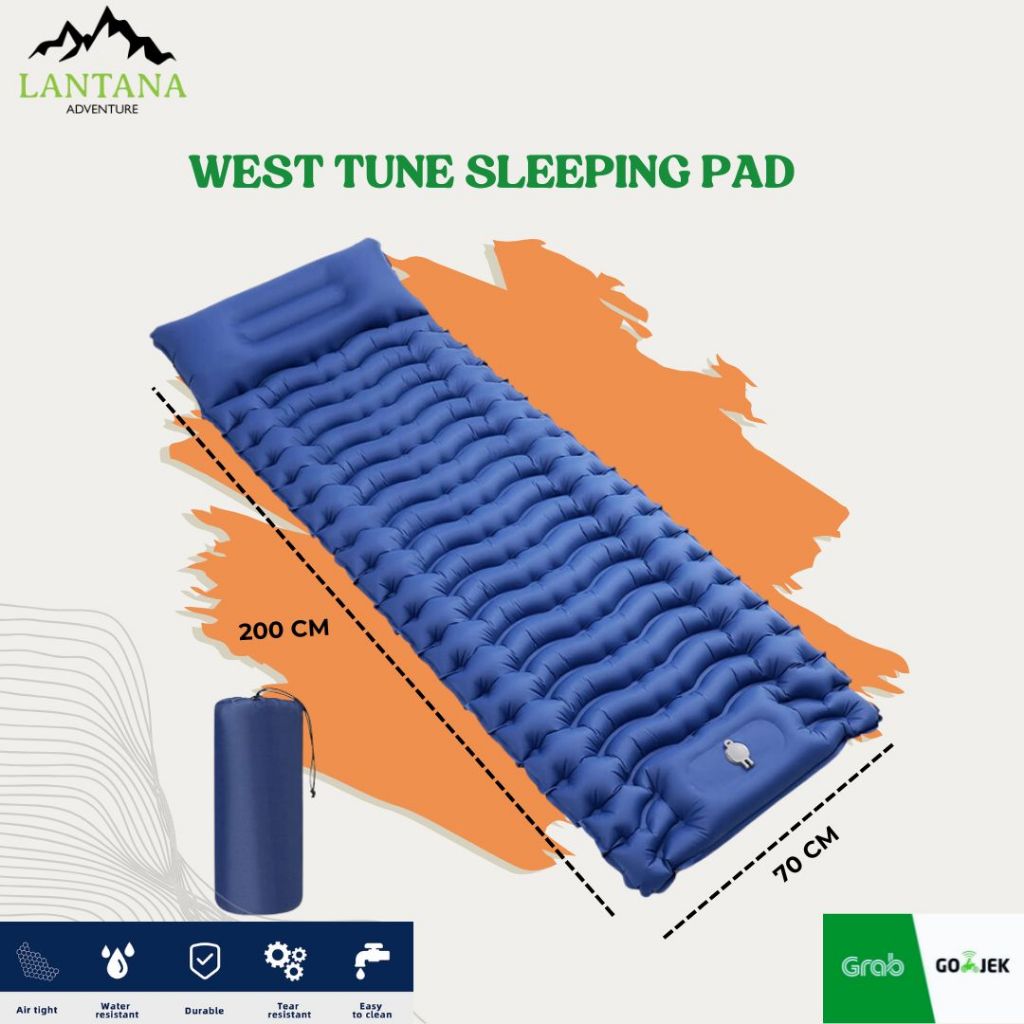Matras Angin Lipat Kasur angin - Matras Tidur Kasur Angin Pompa Matras Tiup Outdoor Camping Hiking