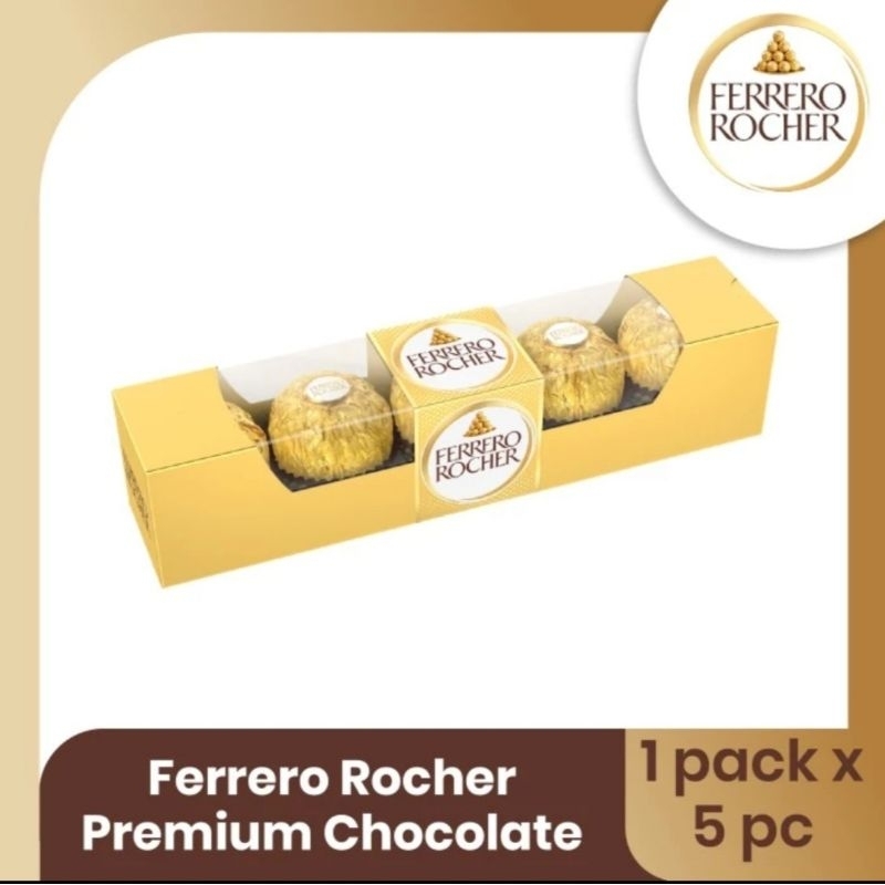 

Ferrero Rocher Premium Chocolate T5 5pcs 62.5 gr exp Oktober 2025