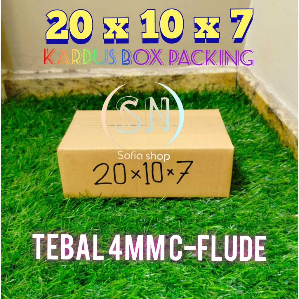 

KARDUS BOX PACKING 20x10x7cm TEBAL 4 MM C-FLUDE / KARDUS PACKING ONLINE SHOP 20 X 10 x 7 CM