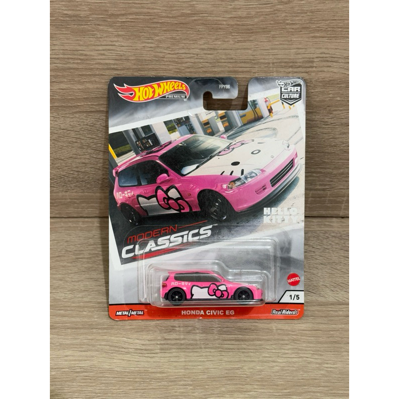 Hot Wheels Modern Classic Honda Civic EG Hello Kitty