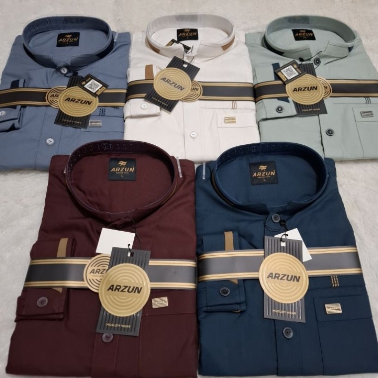 Siap Kirim KOKO ARZUN LENGAN PANJANG MANSET KOKO DEWASA