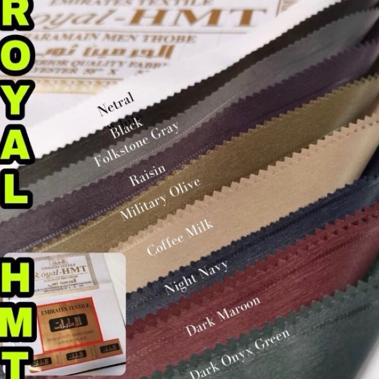 KODE T24U Kain Bahan ALHARAMAINSaudia Grade ASaudia ImportRoyal HMT Untuk Gamis dan Baju Koko COD