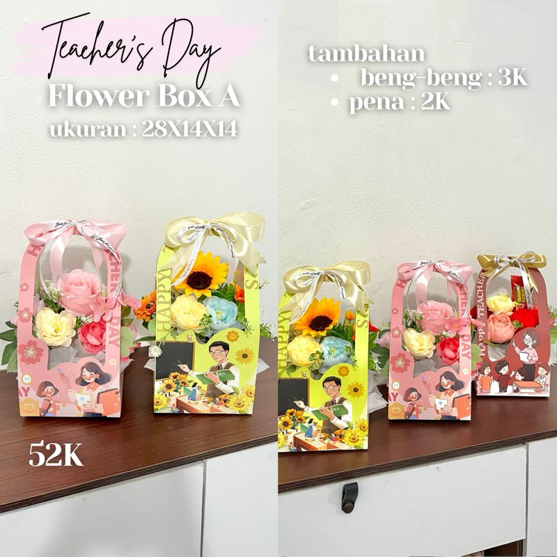 

Teacher’s Day Flower Box | FLORIST BLOOM PEKANBARU | Hadiah Hari Guru | Buket Guru | Hari Guru