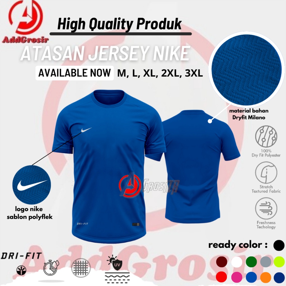KODE Q93H Kaos Jersey Polos Kaos Futsal Badminton Running Jersey Olahraga Size MLXLXXLXXXL JUMBO