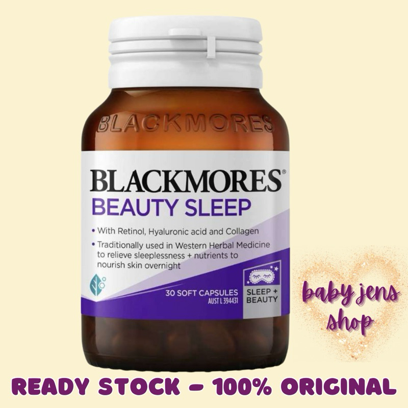 Blackmores Beauty Sleep 30 Capsules / 60 Capsules Vitamin Anti Aging Mengandung Retinol Hyaluronic A