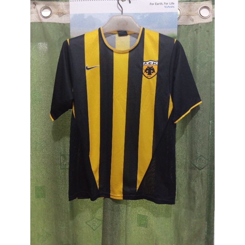 Jersey Baju Bola Block Core Aek Athens Original Vintage Retro Asli