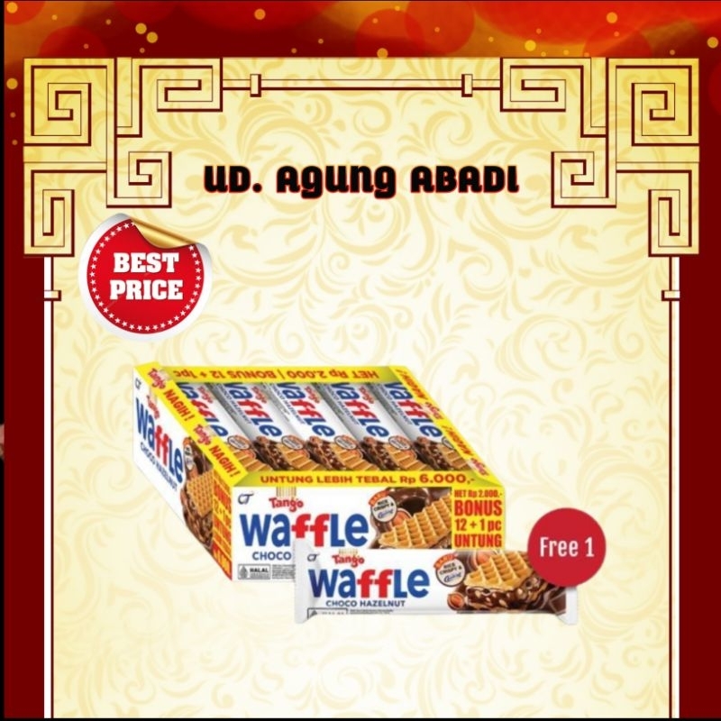 

TANGO WAFFLE RICE & CRISPY 25gr 1 BOX ISI 12 PACK