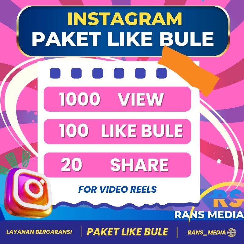 Instagram Like Bule Paket View Like Share