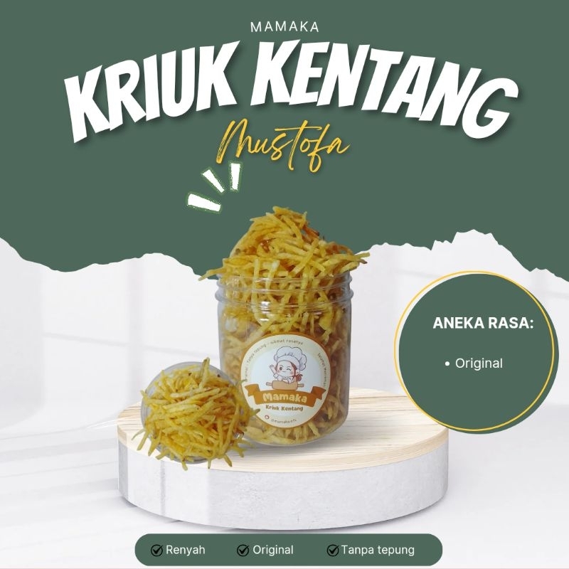 

Mamaka Kriuk Kentang Korek Api Original / Renyah tahan lama / Cemilan enak / Kentang mustofa