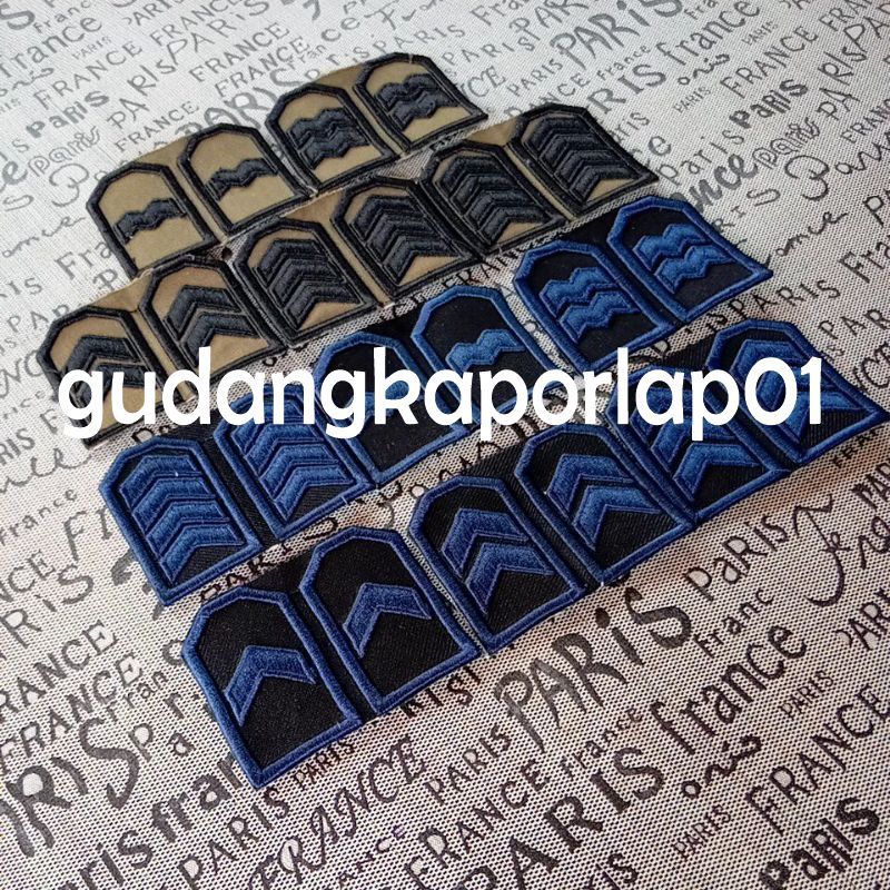 bordir pangkat polri