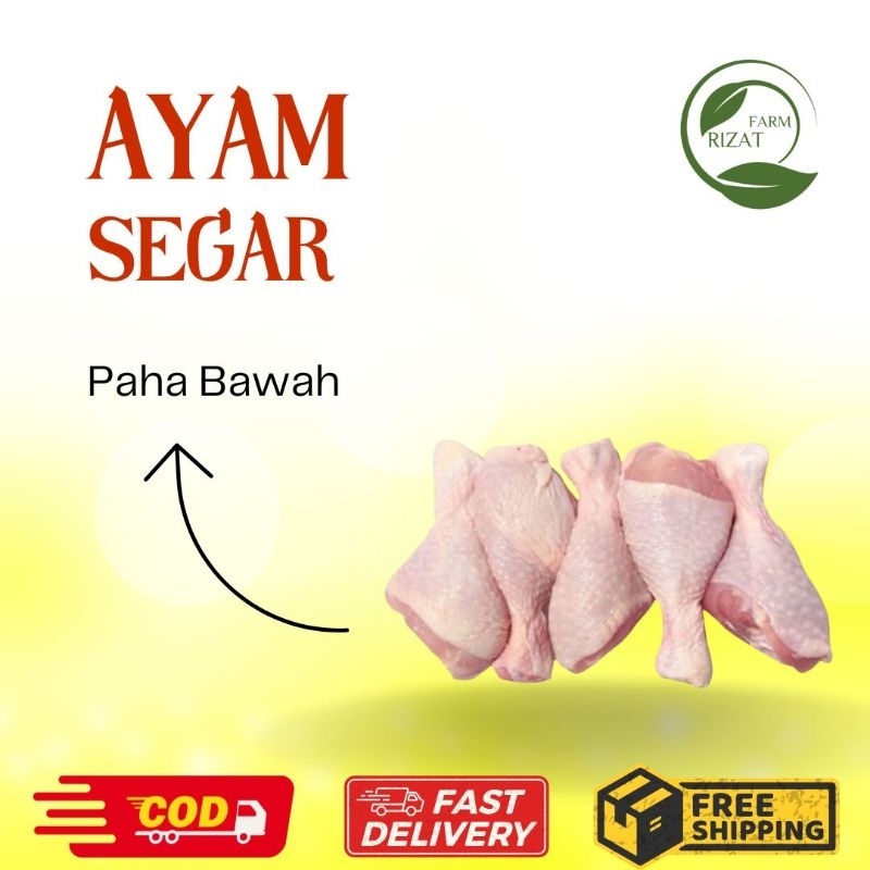 

[Dikirim Instant] Daging Paha Bawah Ayam / Paha Pentul Pentung / Drumstick Fresh Frozen