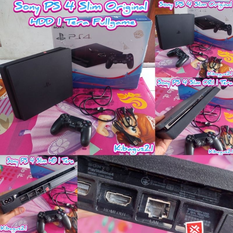 PS4 Sony PS 4 Slim 1 TB Gane FC24, GTA V, Naruto, Call of Duty dll