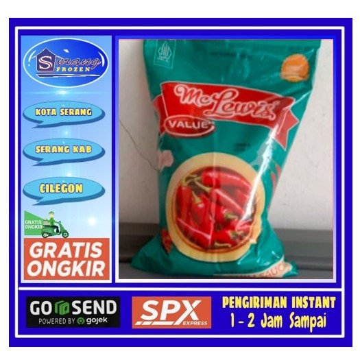 

Saos Sambal Mc Lewis 500gr, Serang Frozen