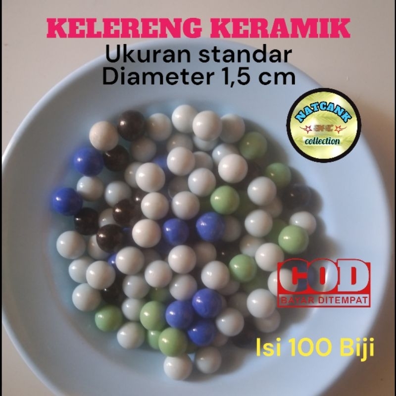 KELERENG STANDAR MOTIF KERAMIK  ISI 100 BIJI