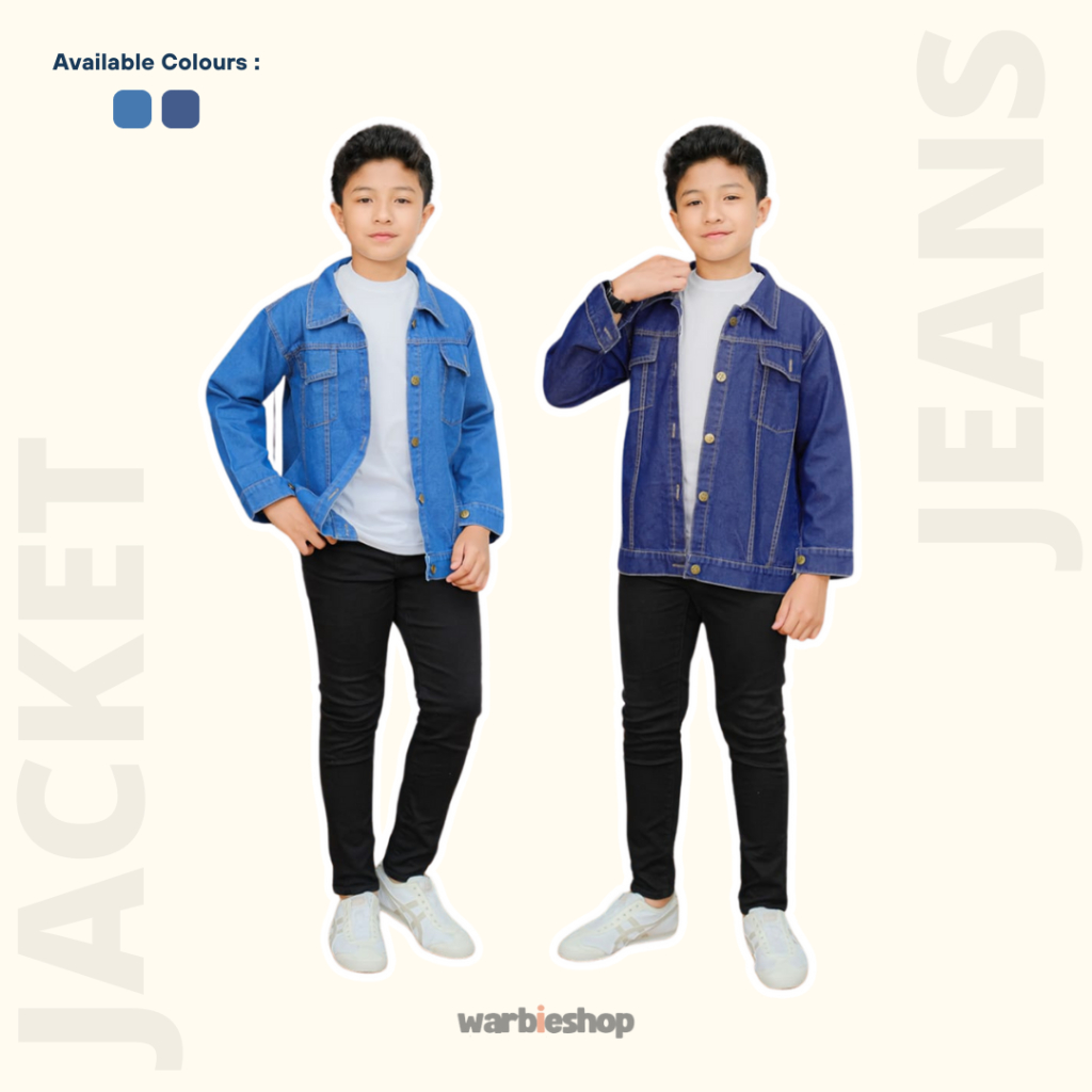 Jaket Denim Anak Laki-Laki Jacket Jeans Anak Remaja Cowok