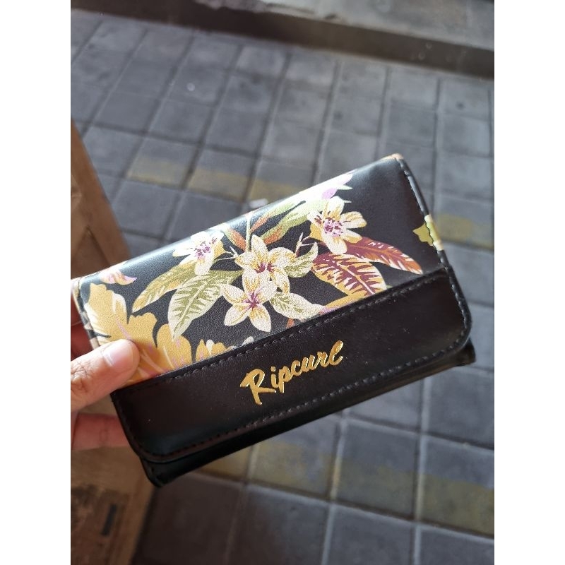 S22 MIXED FLORAL BLACK MID WALLET | DOMPET WANITA RIP CURL BALI ORIGINAL