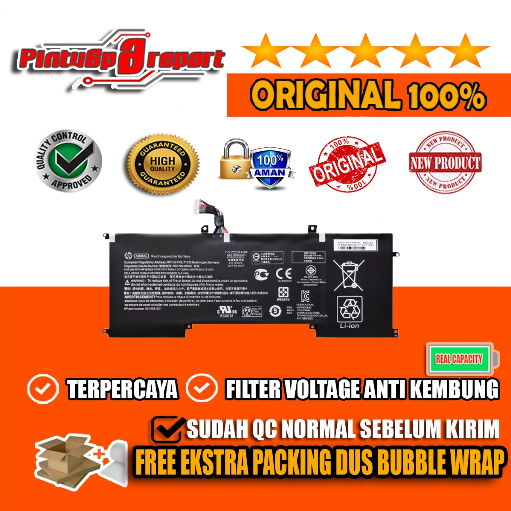 (GENUINE ASLI AB06XL) BATERAI BATTERY ORIGINAL HP ENVY 13-AD 13-AD1XX 13-AD112TU 13-AD113TU 13-AD000