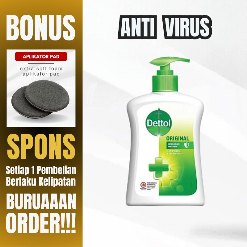 Dettol Handwash 245 Ml Sabun Cuci Tangan Cair Anti Bakteri