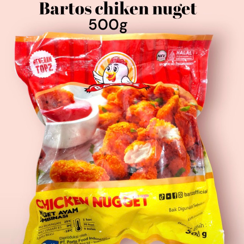 

BARTOZ CHIKEN NUGGET 500GRAM