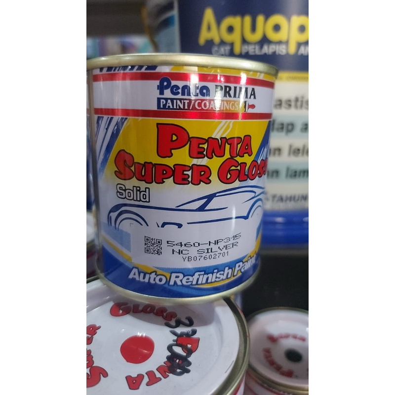 CAT  BESI PENTAGLOSS WARNA SILVER 200CC