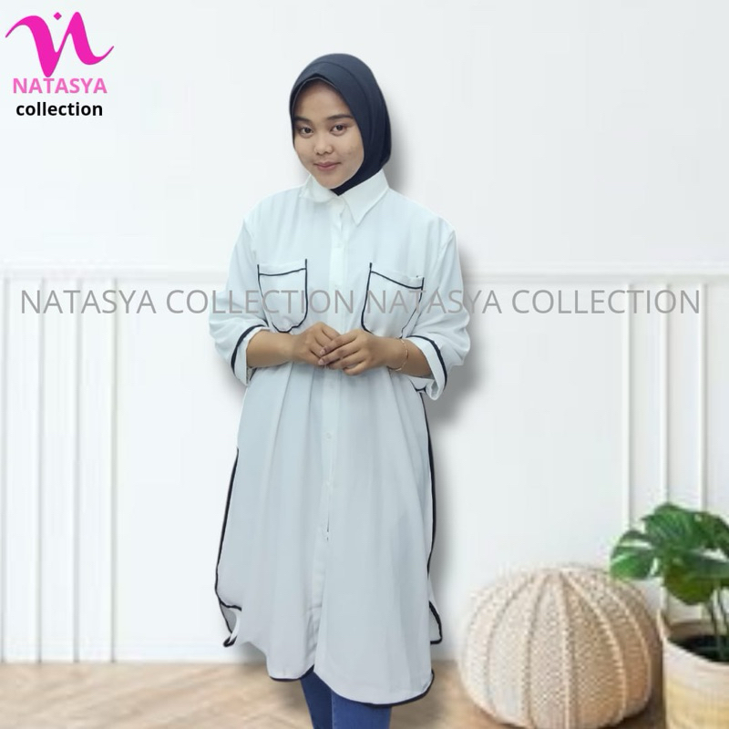 Tunik|Atasan Wanita Blouse Tunik (khusus Putih)
