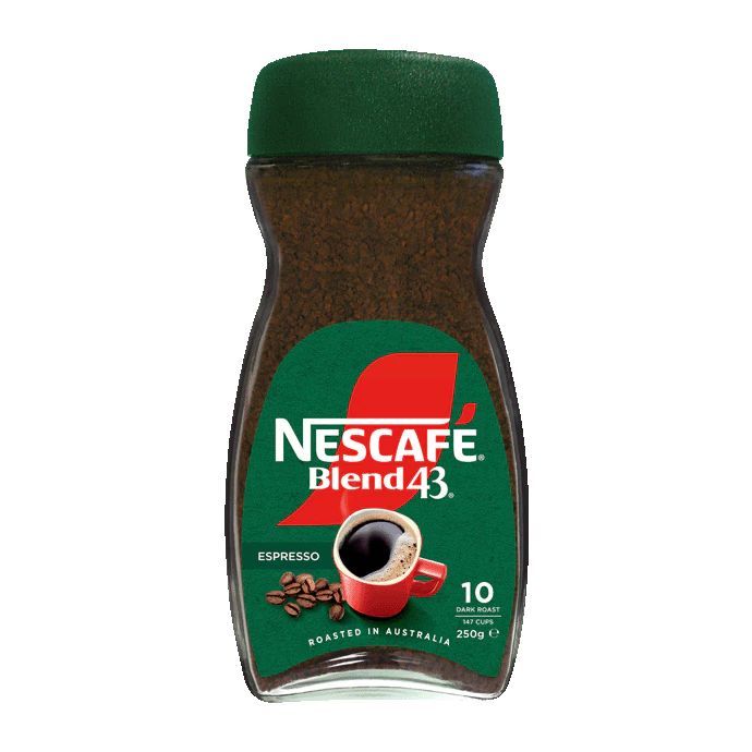 

NESCAFE BLEND 43 ESPRESSO 250g. Imported from Australia