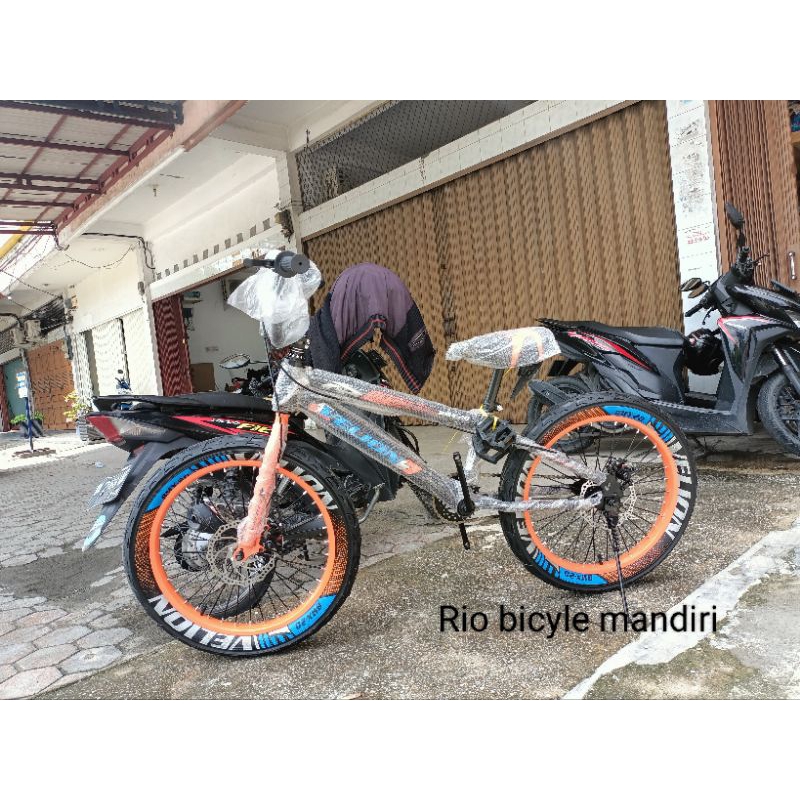 SEPEDA BMX VELION RING 20 REM CAKRAM (WARNA OREN)