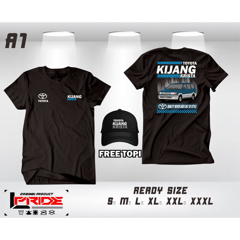 Kaos Sablon Kijang Krista Free Topi