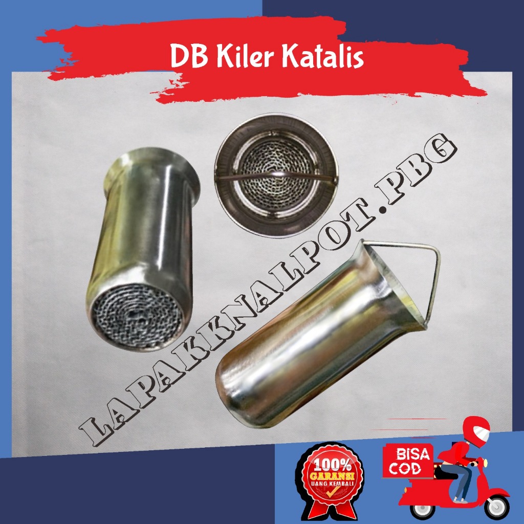 DB KILLER Katalis / Converter Catalyst Universal Untuk Silencer Knalpot Motor inlet 50 mm Pilihan In