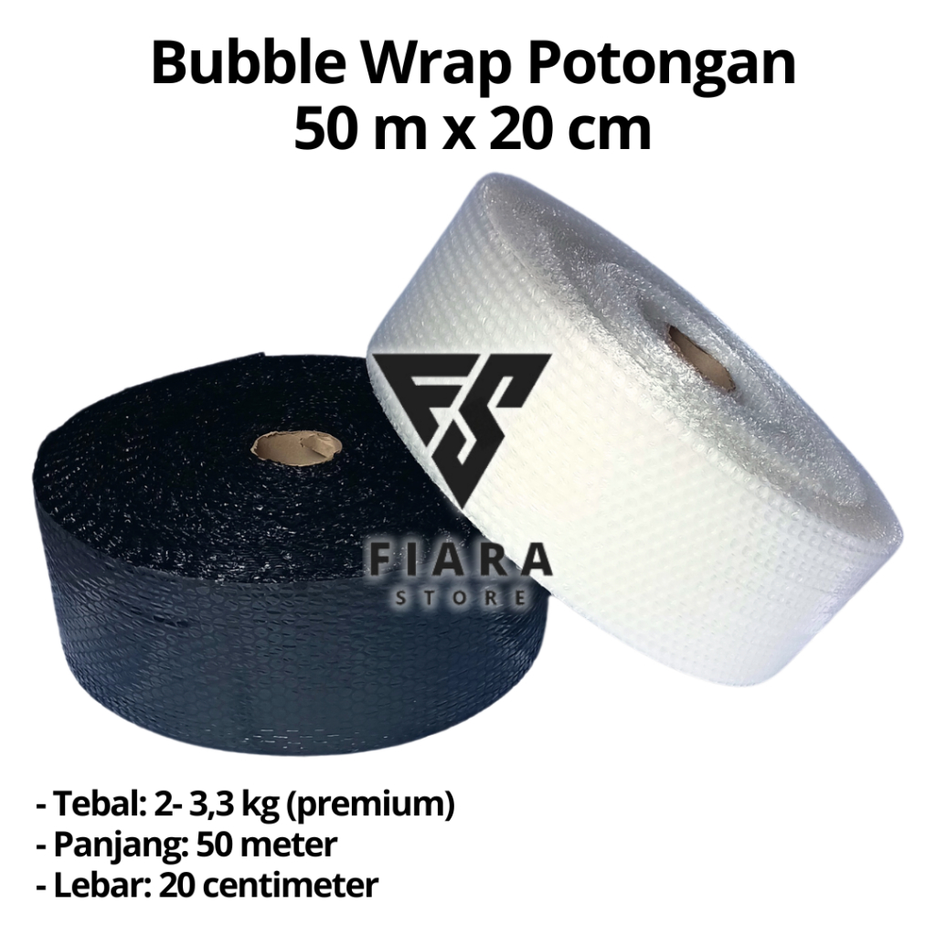 

Bubble Wrap Potongan 50 m x 20 cm (Super Tebal Ukuran Seperenam Roll)