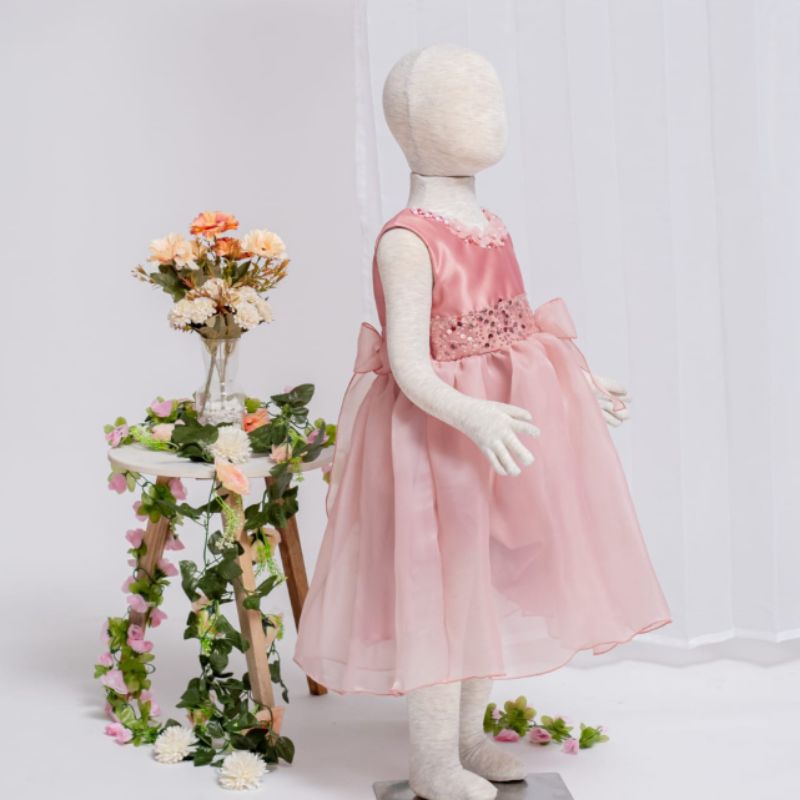 Dress Pesta Anak Rosegold - Audrey Dress / Baju Pesta Anak / Gaun Anak Payet