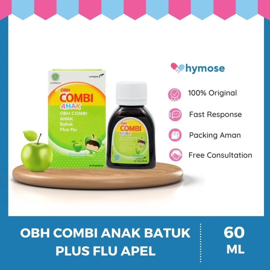 OBH COMBI ANAK BATUK PLUS FLU APEL 60 ML - Obat Batuk dan Flu