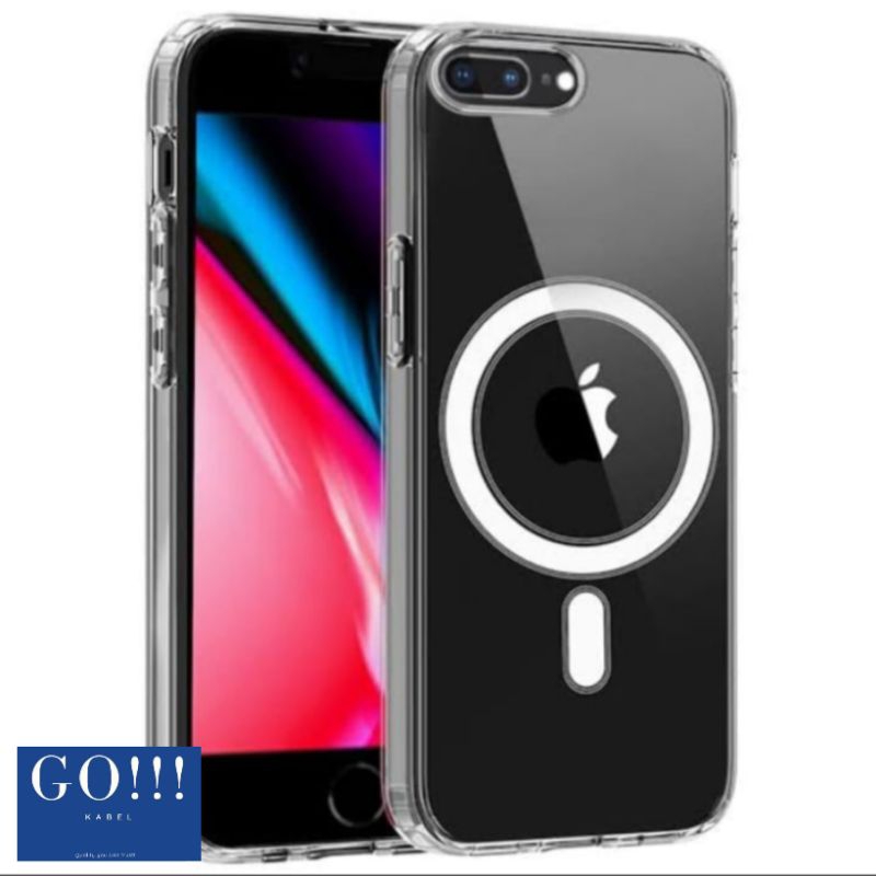 Case Magsafe Iphone 7 - 8 Softcase Bening Clear Magnetic Wireless Casing Hp