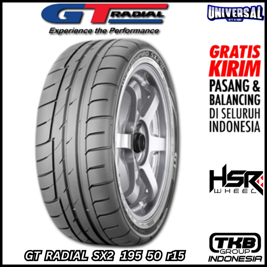 BAN MOBIL MERK GT RADIAL SX2 195 50 r15