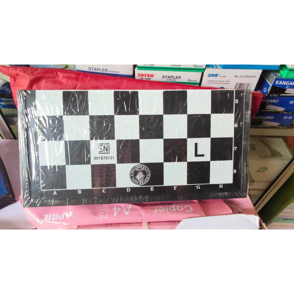 Papan Catur Plastik Lipat - Papan Catur Ukuran  L