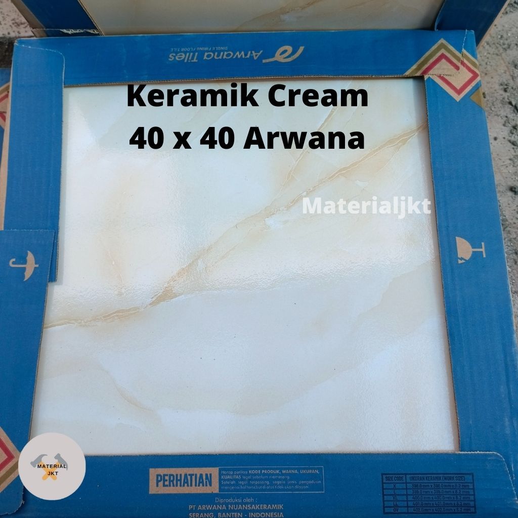 Keramik Lantai cream 40 x 40 CM Arwana / KERAMIK LANTAI CREAM ARWANA 40 X 40 CM MURAH / KERAMIK LANT